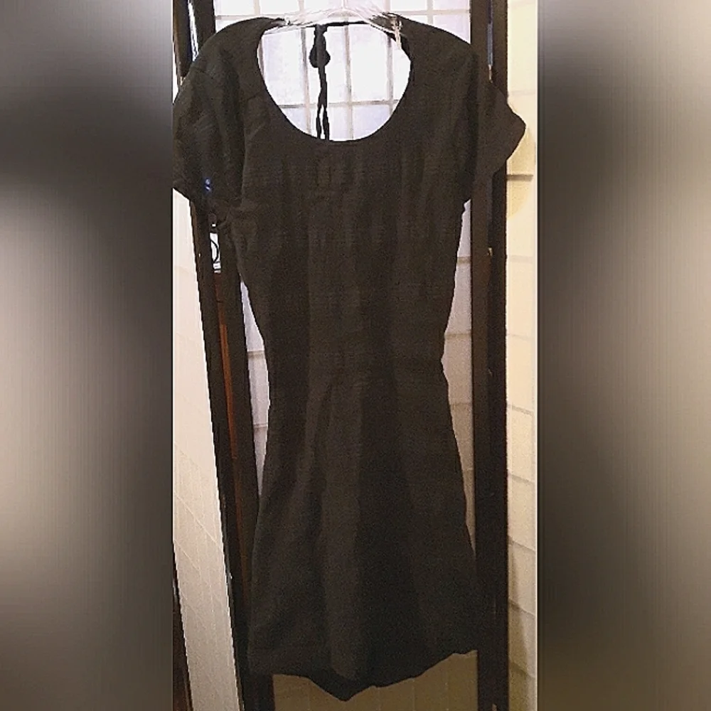 Free People Meika Open Back Double Tie Dress in Black size L - Picture 7 of 13